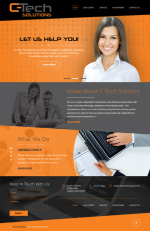 Web Design by rightway for C-Tech Solutions | Design #8500908