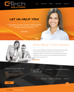 Web Design by rightway for C-Tech Solutions | Design: #8502375
