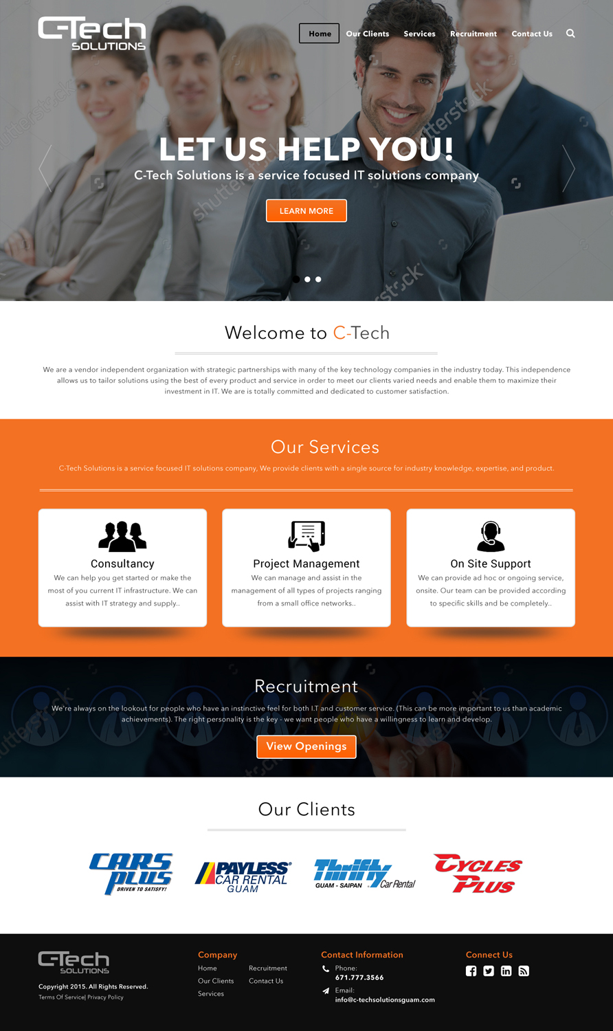 Web Design by Atom for C-Tech Solutions | Design #9192627