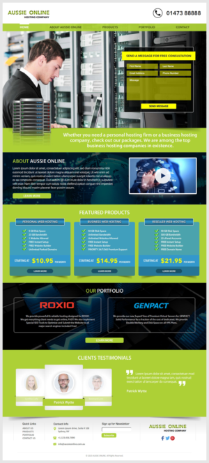 Web hosting and design company website | Web Design par -Marc-