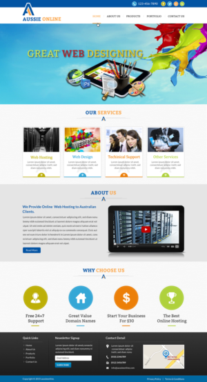 Web hosting and design company website | Web Design by Sbss