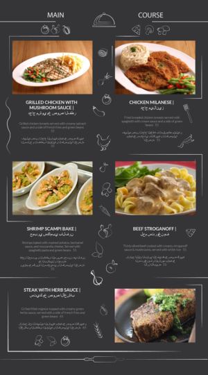 Design de Menu par dii pour ce projet | Design : #9458010