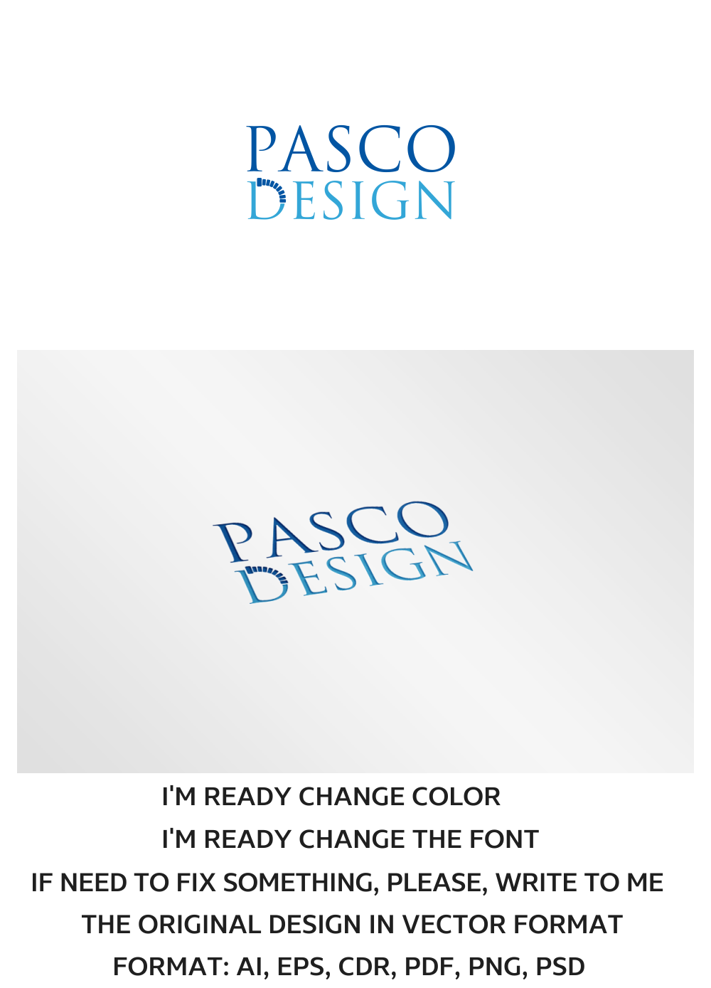 Diseño de Logo por artsterdam para Pasco Design | Diseño #8499164