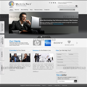 Diseño Wordpress por CENTERSPREAD para Metricnet | Diseño #2030595