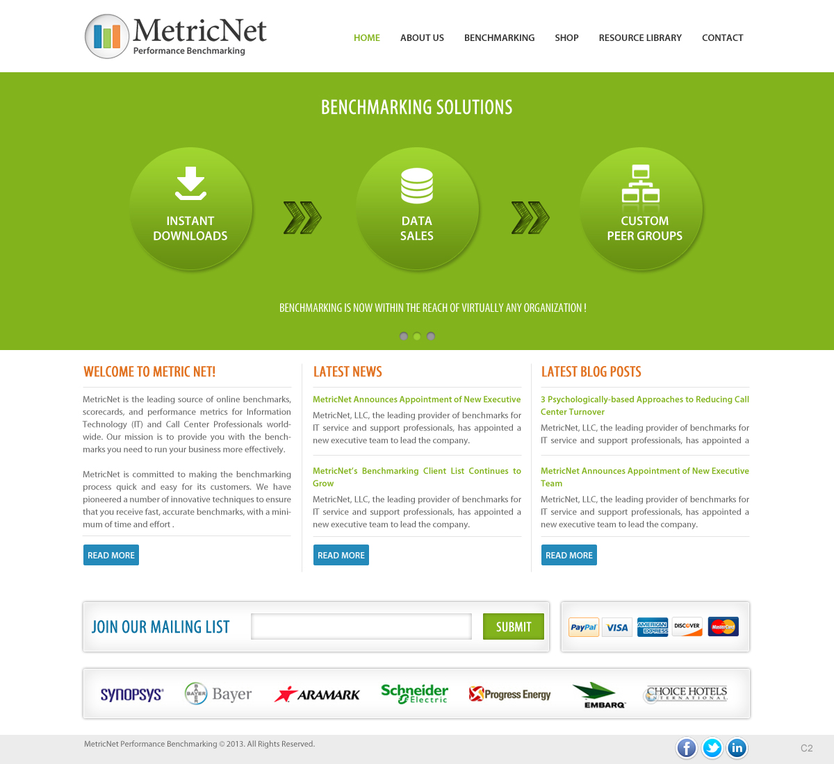 Wordpress Design by pb for Metricnet | Design #2015682