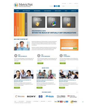 Wordpress Design by pb for Metricnet | Design: #2015683