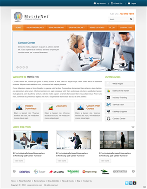 Wordpress Design by pb for Metricnet | Design: #2015690