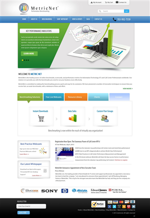 Wordpress Design by pb for Metricnet | Design: #2020944