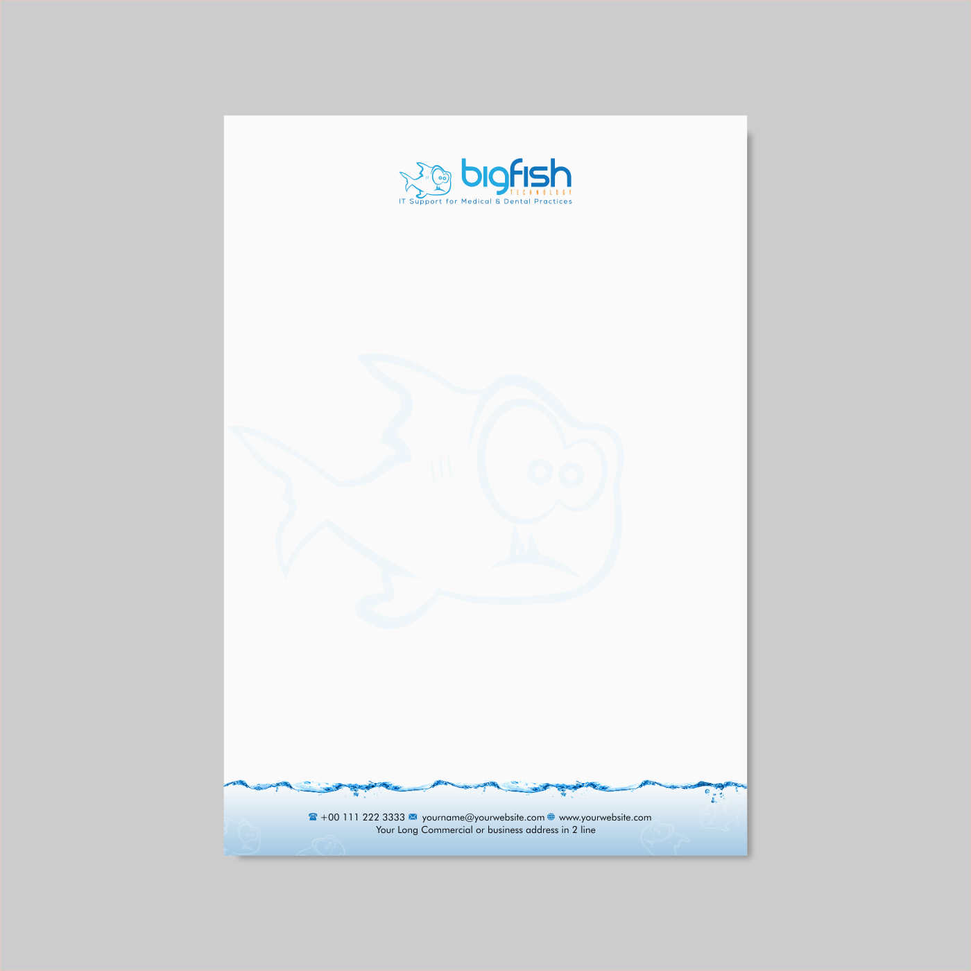 Letterhead Design by INDIAN_Ashok for Big Fish Computers | Design #8504276