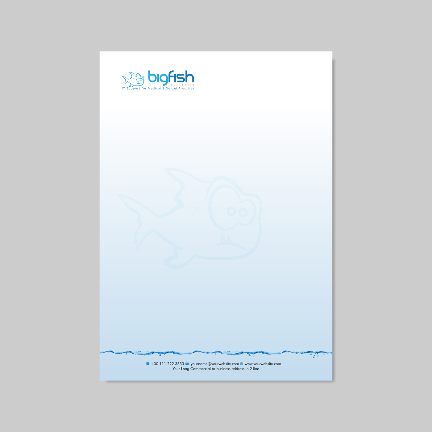 Letterhead Design by INDIAN_Ashok for Big Fish Computers | Design #8504279