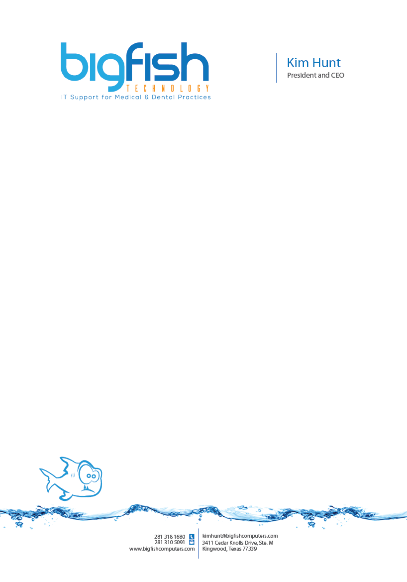 Letterhead Design by sdesigns for Big Fish Computers | Design #9219630