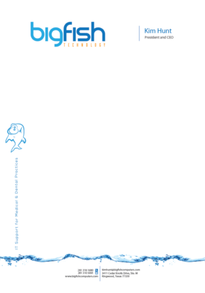 Letterhead Design by sdesigns for Big Fish Computers | Design: #9219657