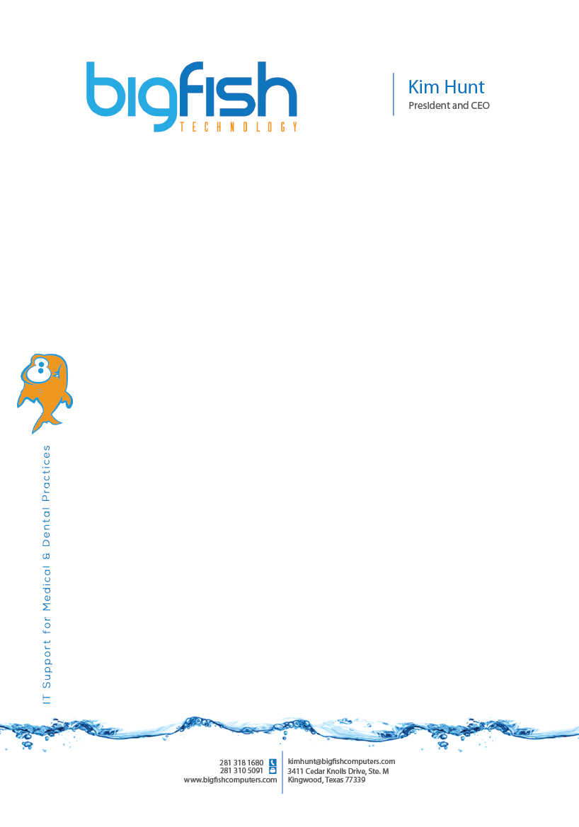 Letterhead Design by sdesigns for Big Fish Computers | Design #9219664