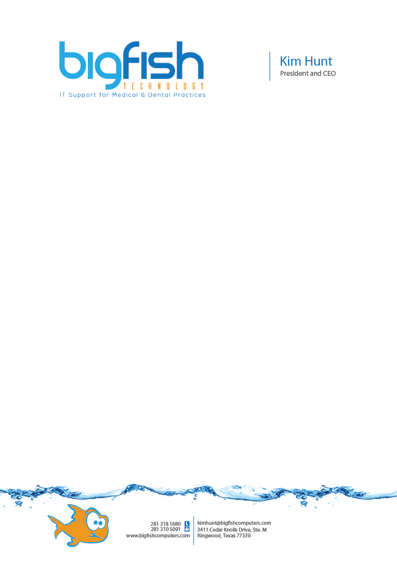 Letterhead Design by sdesigns for Big Fish Computers | Design #9219682