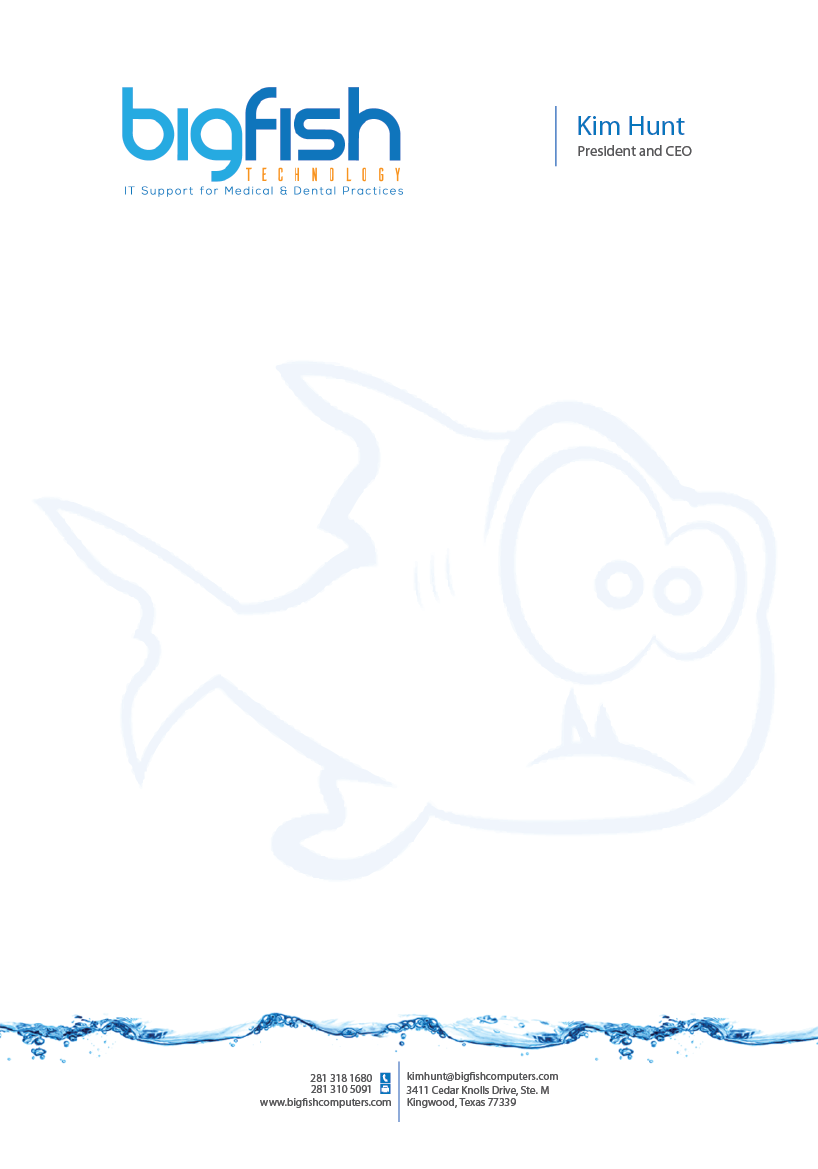 Letterhead Design by sdesigns for Big Fish Computers | Design #9219824