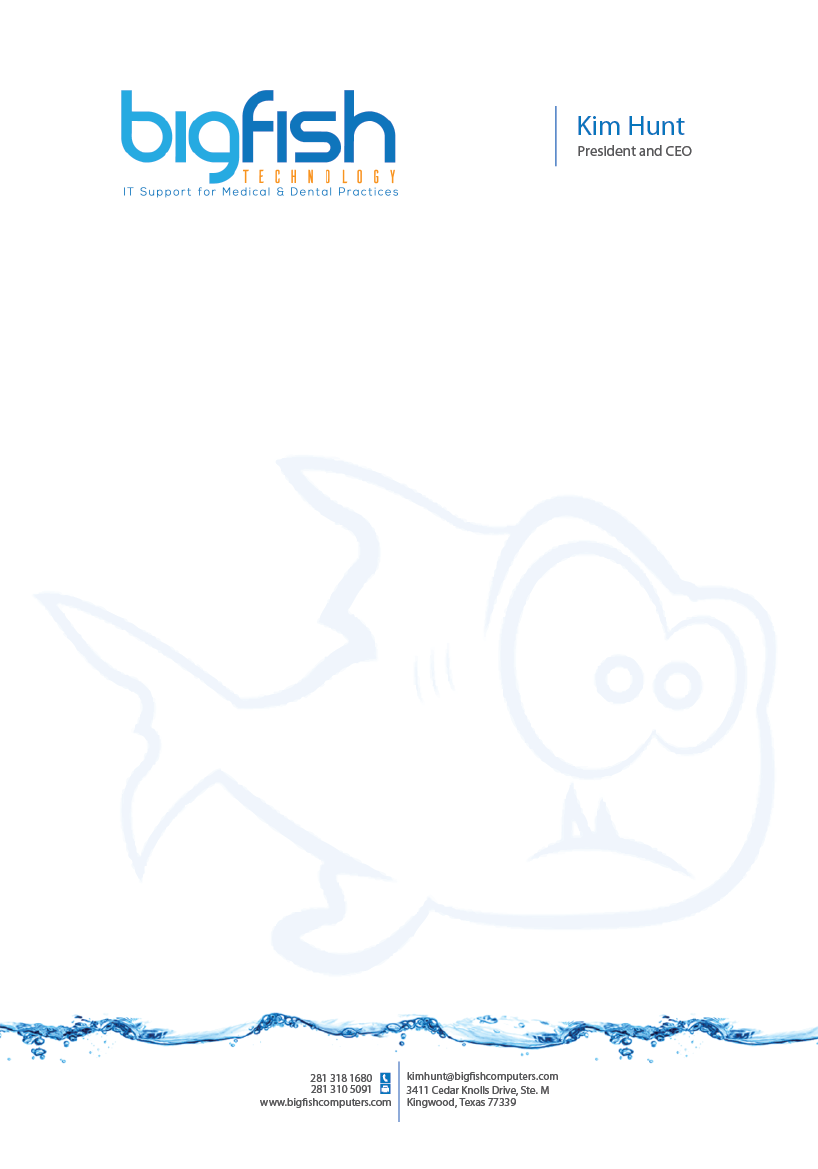 Letterhead Design by sdesigns for Big Fish Computers | Design #9219830