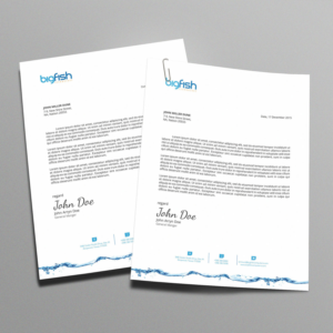 Letterhead Design by zadit for Big Fish Computers | Design: #9213983