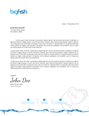 Letterhead Design by zadit for Big Fish Computers | Design: #9228655