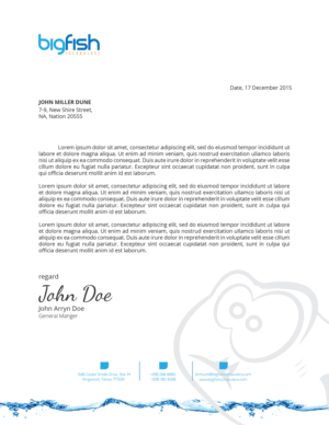 Letterhead Design by zadit for Big Fish Computers | Design: #9228656