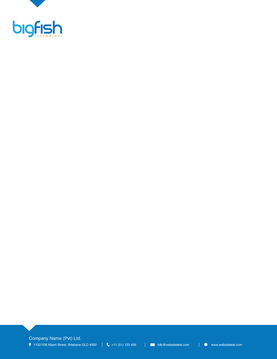 Letterhead Design by Farhan Pervaiz for Big Fish Computers | Design #8506669