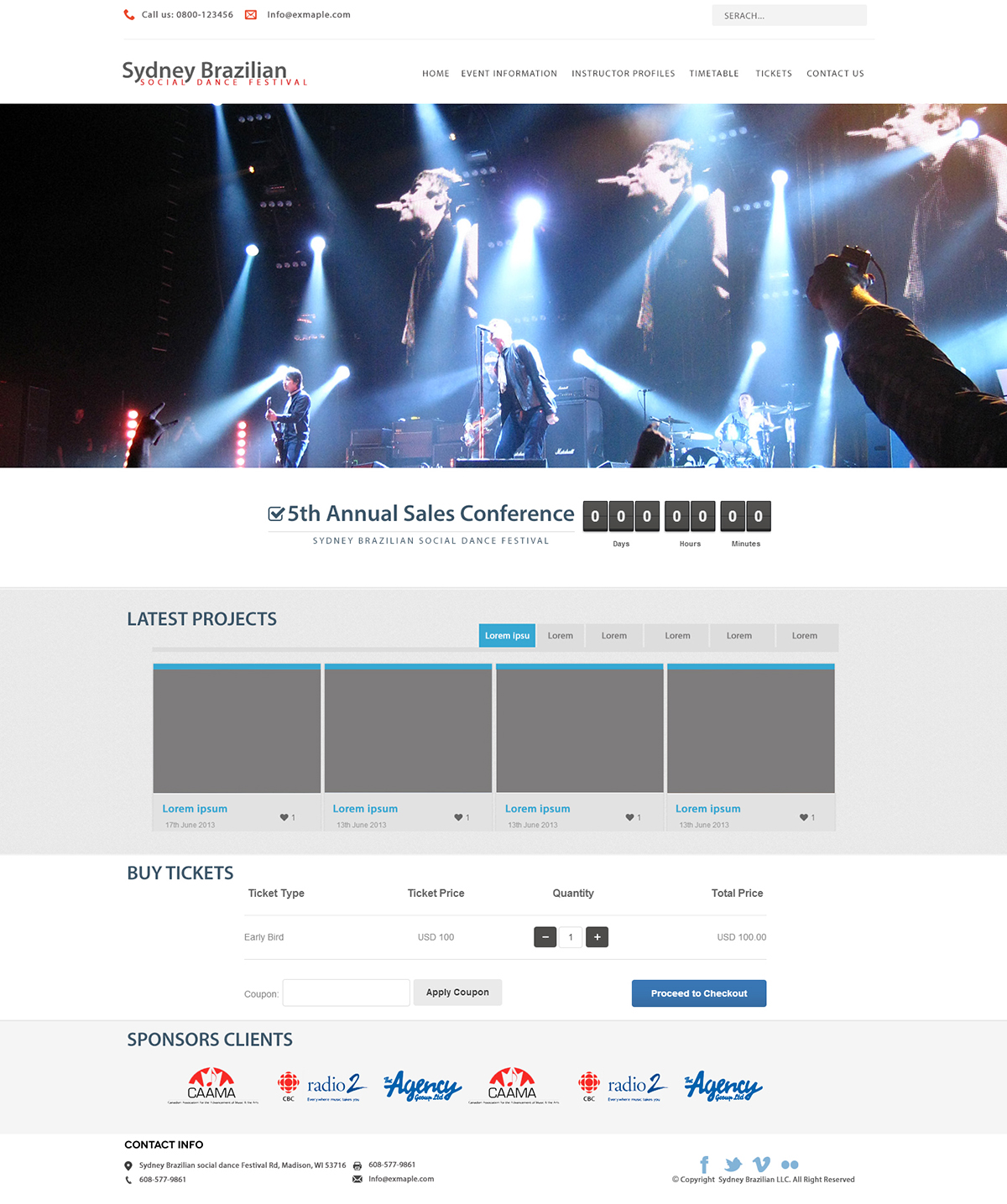 Wordpress Design by Xtilez for Rio Zouk Sydney | Design #2007449