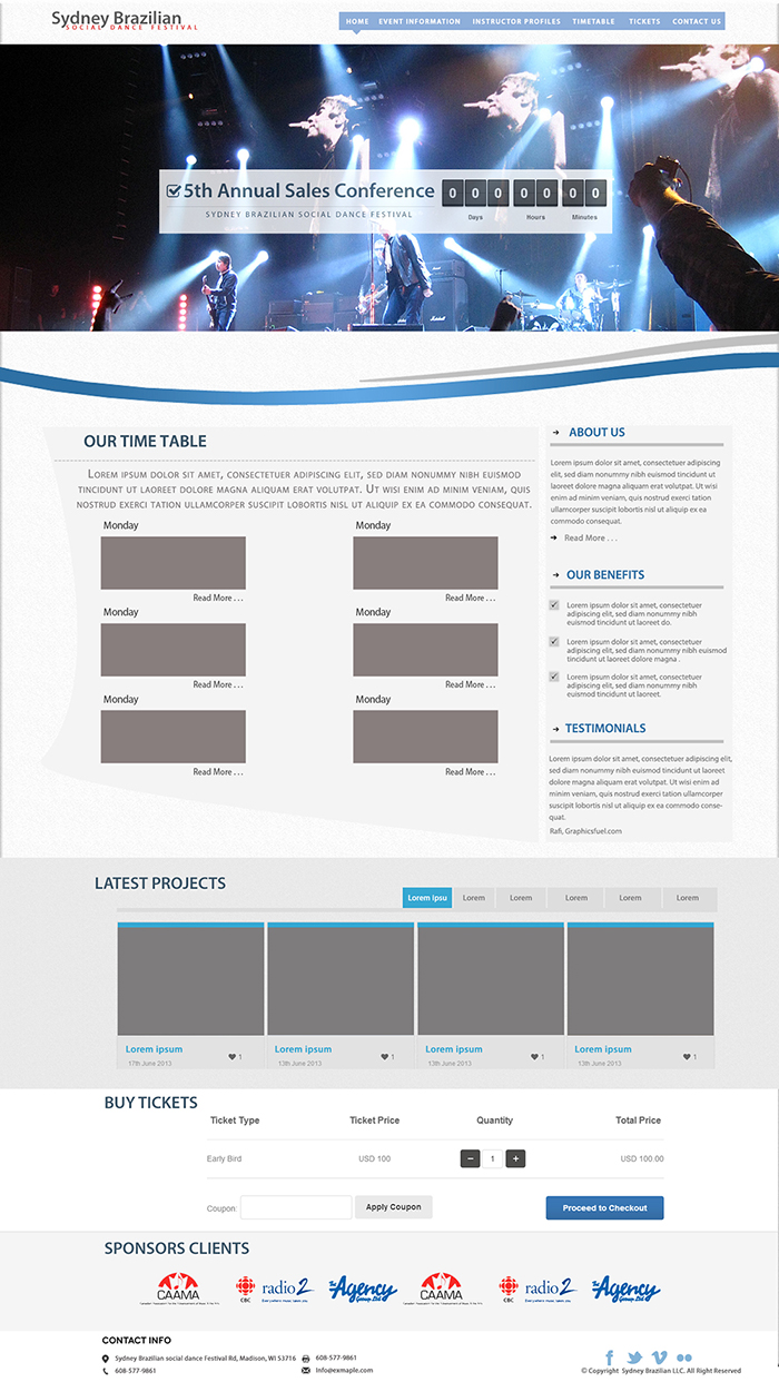 Wordpress Design by Xtilez for Rio Zouk Sydney | Design #2010120