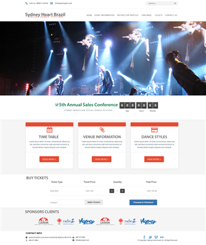 Wordpress Design by Xtilez for Rio Zouk Sydney | Design: #2038279