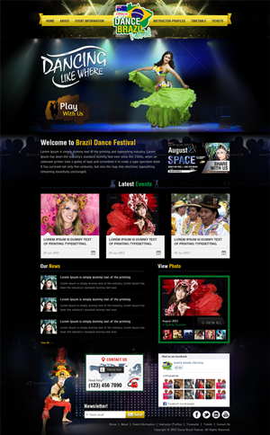 Wordpress Design by Mayank Patel for Rio Zouk Sydney | Design: #2002785