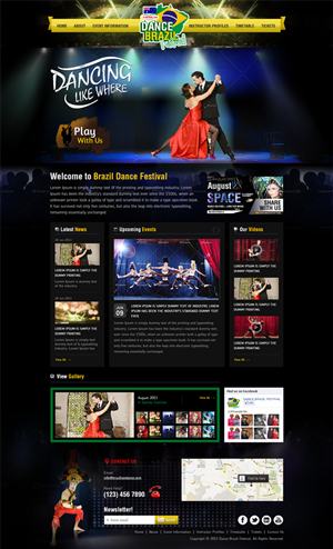 Wordpress Design by Mayank Patel for Rio Zouk Sydney | Design: #2006357