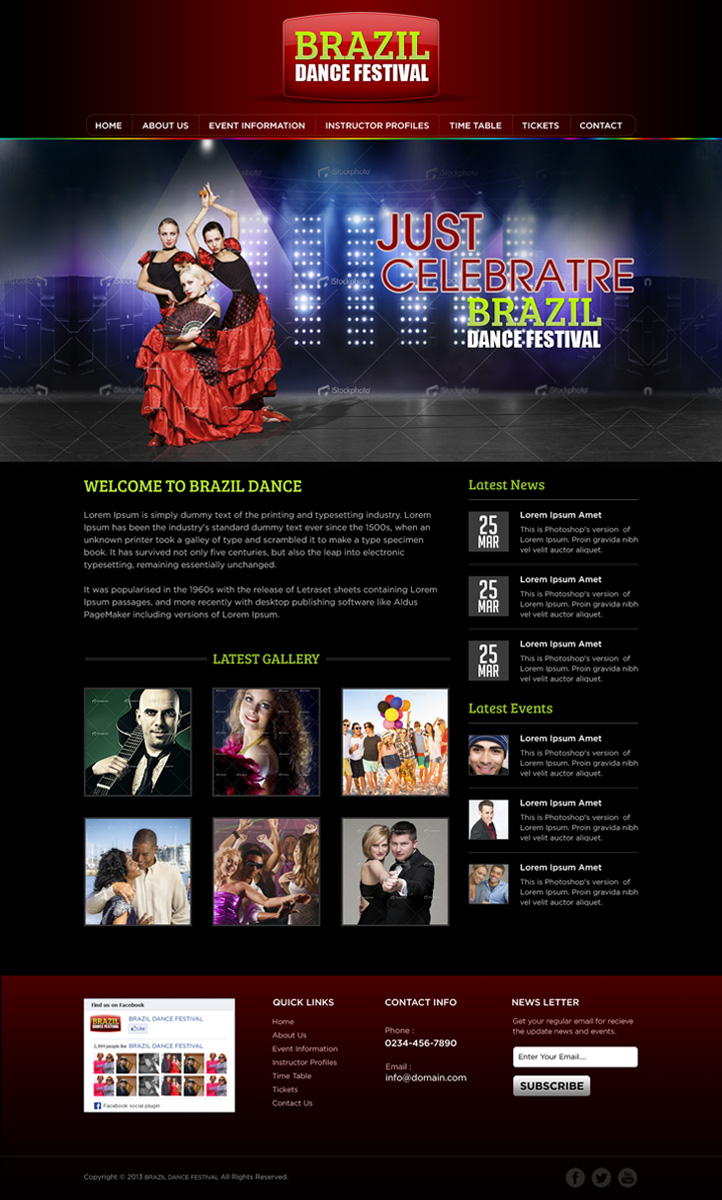 Wordpress Design by Mayank Patel for Rio Zouk Sydney | Design #2013508