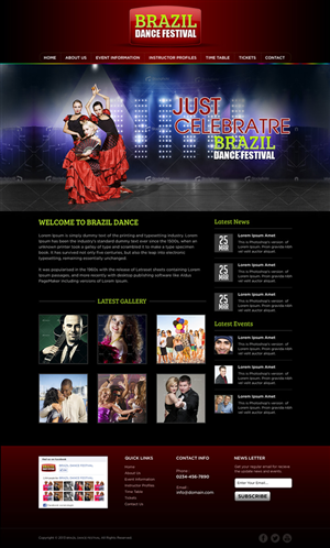 Wordpress Design by Mayank Patel for Rio Zouk Sydney | Design: #2013508