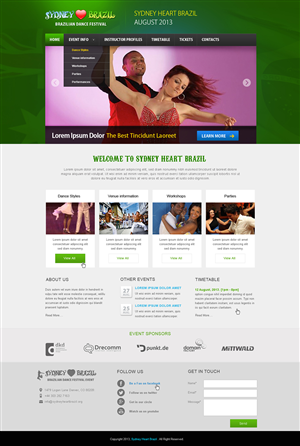 Sydney Heart Brazil wordpress website