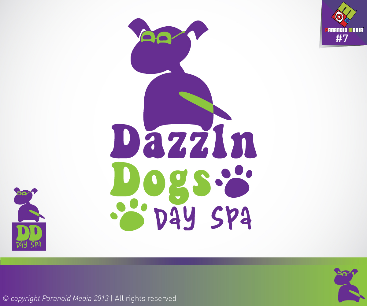 Logo Design by Atum Kreative™ for Dazzln Dogs Day Spa | Design #2061222