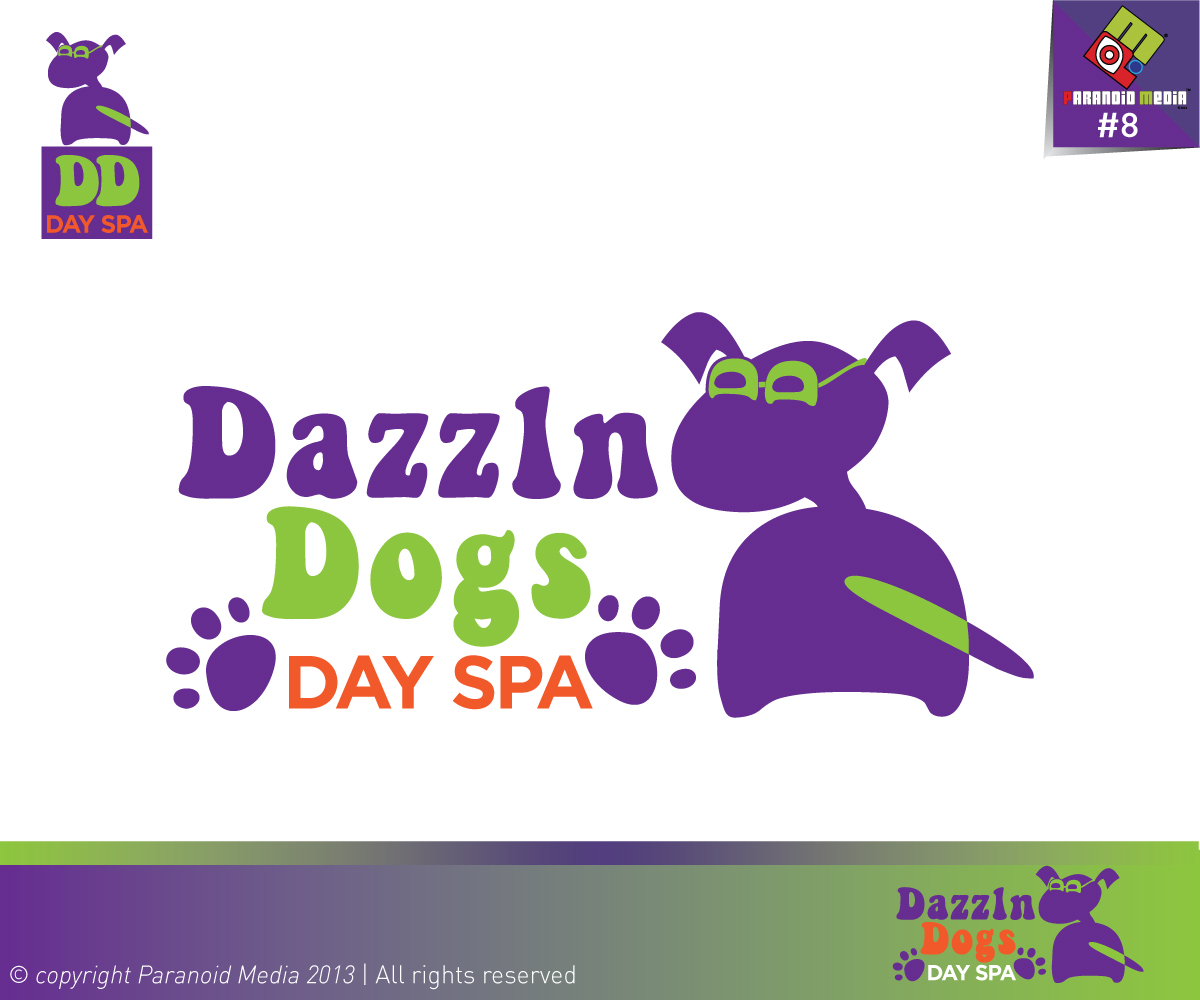 Logo Design by Atum Kreative™ for Dazzln Dogs Day Spa | Design #2063316
