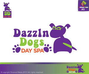 Logo Design by Atum Kreative™ for Dazzln Dogs Day Spa | Design: #2063316