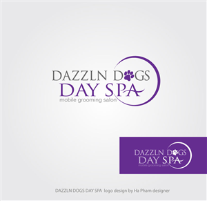 Logo Design by Hana for Dazzln Dogs Day Spa | Design: #2012171