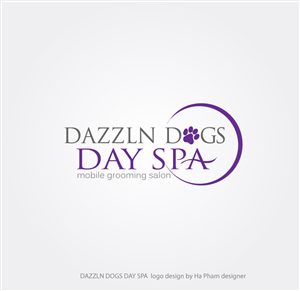Logo Design by Hana for Dazzln Dogs Day Spa | Design: #2030664