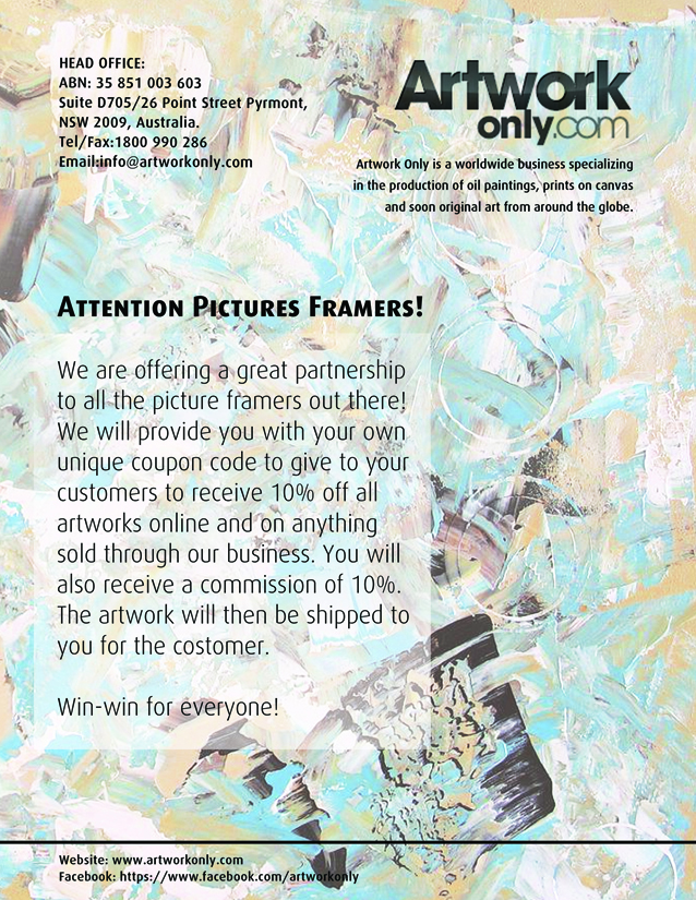 Flyer-Design von SarahQ für Artworkonly.com | Design #2038036