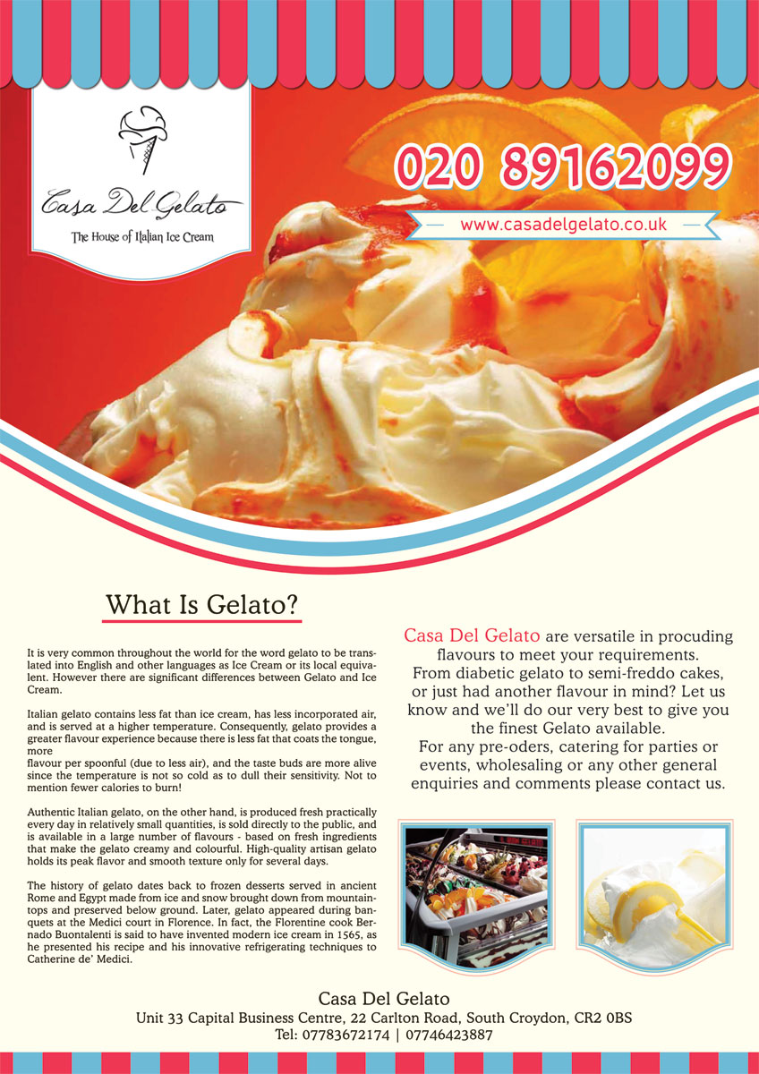 Magazine Design by Neha Dsouza for Casa Del Gelato | Design #2003074