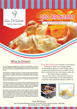 Magazine Design by Neha Dsouza for Casa Del Gelato | Design: #2003074
