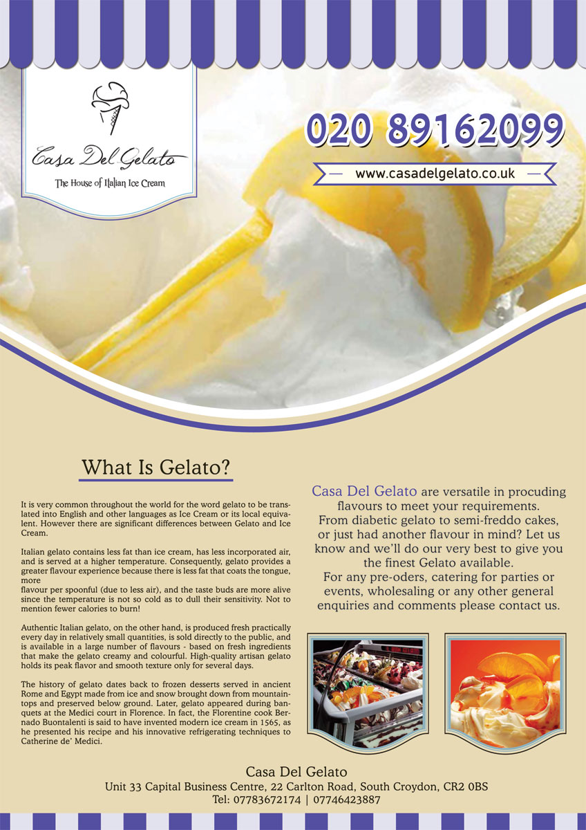 Magazine Design by Neha Dsouza for Casa Del Gelato | Design #2003130