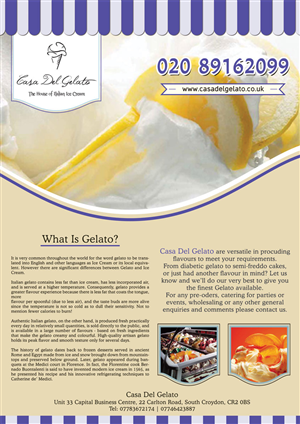Magazine Design by Neha Dsouza for Casa Del Gelato | Design: #2003130