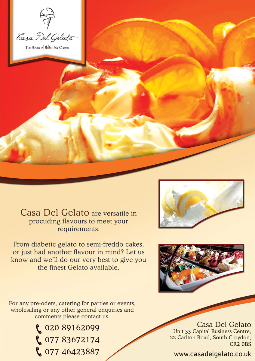 Magazine Design by Neha Dsouza for Casa Del Gelato | Design #2005947