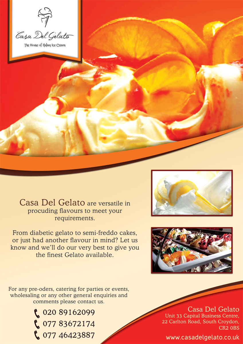 Magazine Design by Neha Dsouza for Casa Del Gelato | Design #2006021