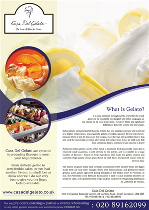 Magazine Design by Neha Dsouza for Casa Del Gelato | Design: #2013118