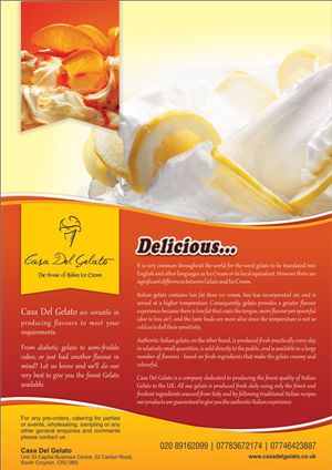 Magazine Design by Neha Dsouza for Casa Del Gelato | Design: #2013272