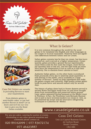 Magazine Design by Neha Dsouza for Casa Del Gelato | Design: #2014474