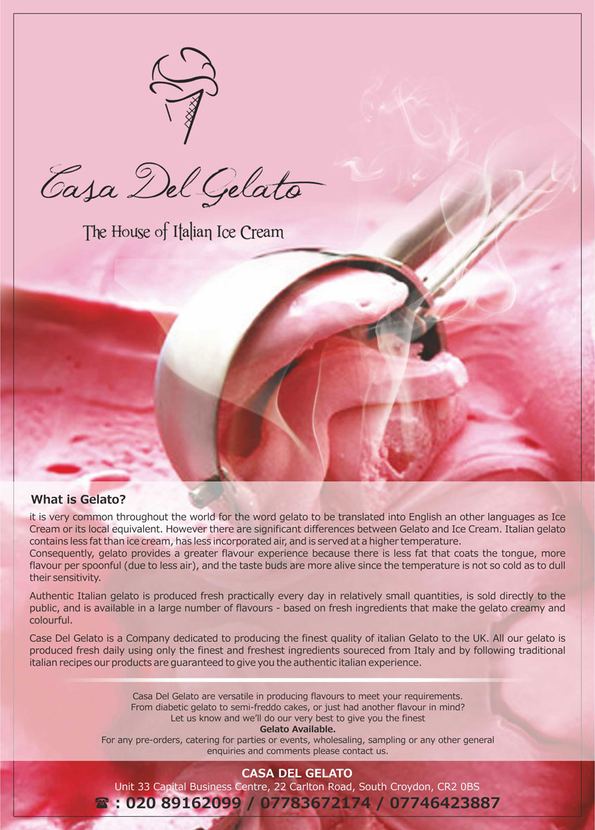 Magazine Design by Neha Dsouza for Casa Del Gelato | Design #2014477