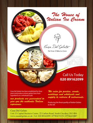 Design de Revue par Sbss pour Casa Del Gelato | Design : #1997375