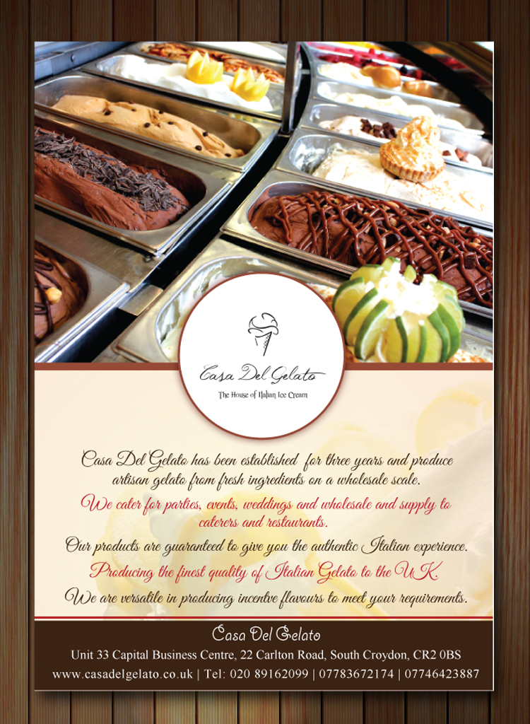 Magazine Design by Sbss for Casa Del Gelato | Design #1997935